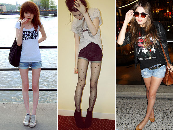 Shorts jeans hot sale para magras