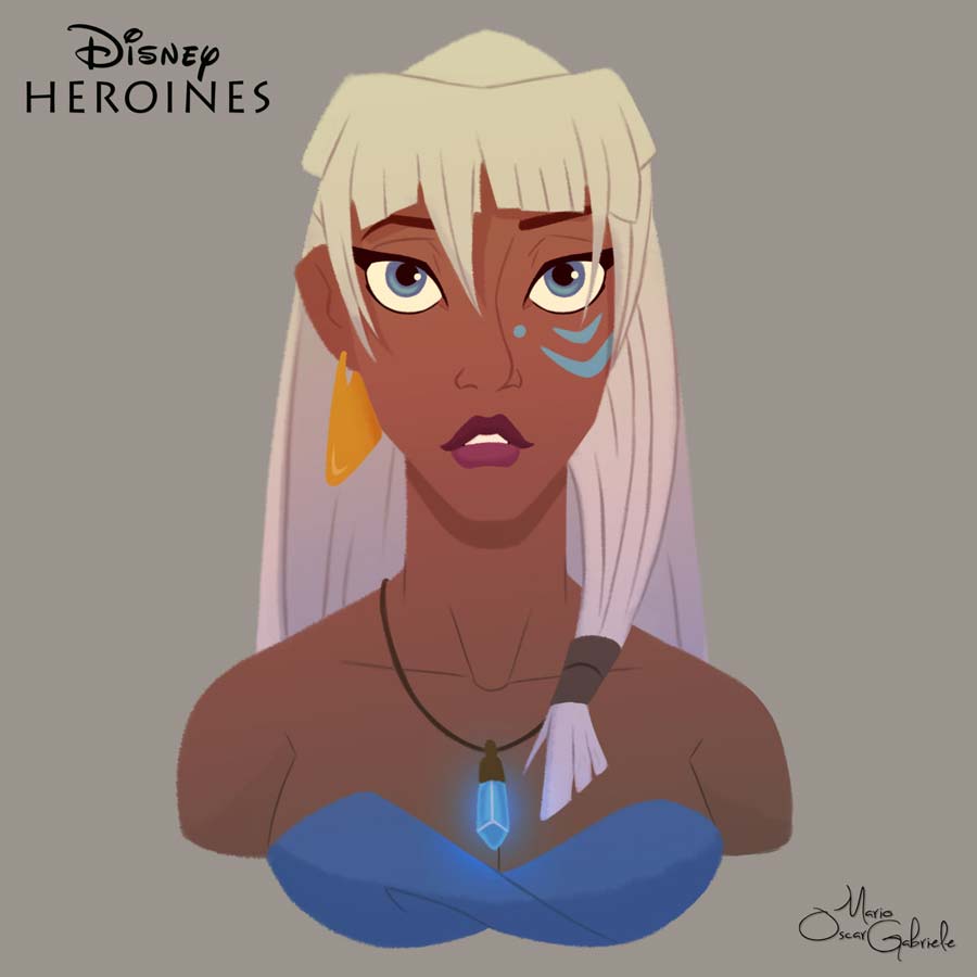 disney-ilustrações-retratos-heroínas-kida