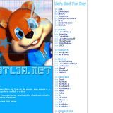 (No ar em 07/06/02) Comentários: O Gráfico pertence ao game da Nintendo: Conker’s Bad Fur Day. Apesar dessa cara de ‘bichinho fofinho’, ele é um esquilo irreverente, sarcástico, bêbado e pornográfico. O_õ Na verdade, eu queria um layout do Donkey Kong Country 2, mas não achei nenhuma imagem boa e grande. Então encontrei esse Papel de Parede e, logo vieram idéias.