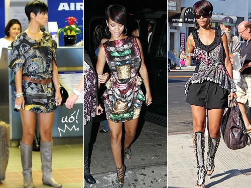 Rihanna erra com looks exóticos em Paris