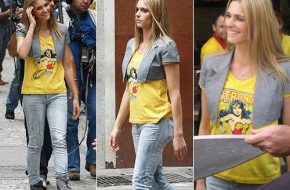 Fernanda Lima com camiseta da Mulher Maravilha