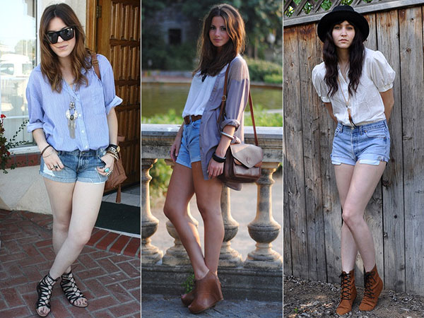 blusas para usar com short jeans