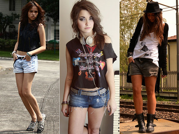 roupas de rock