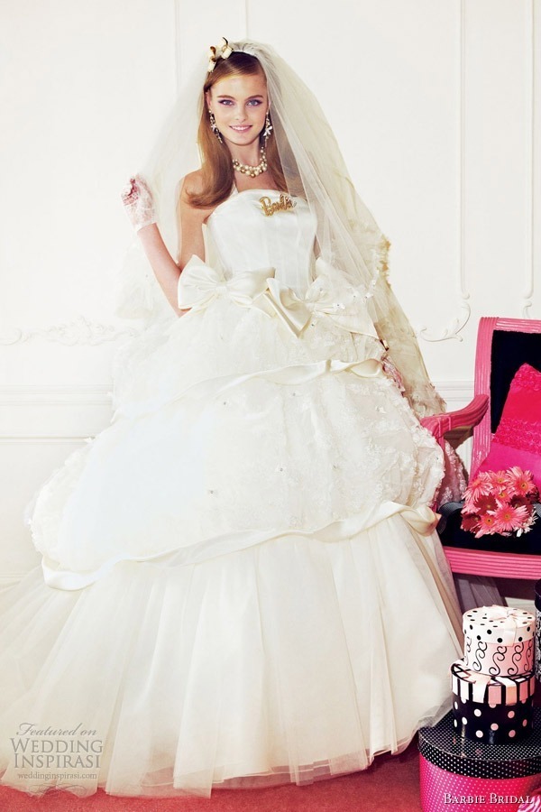 vestido noiva barbie