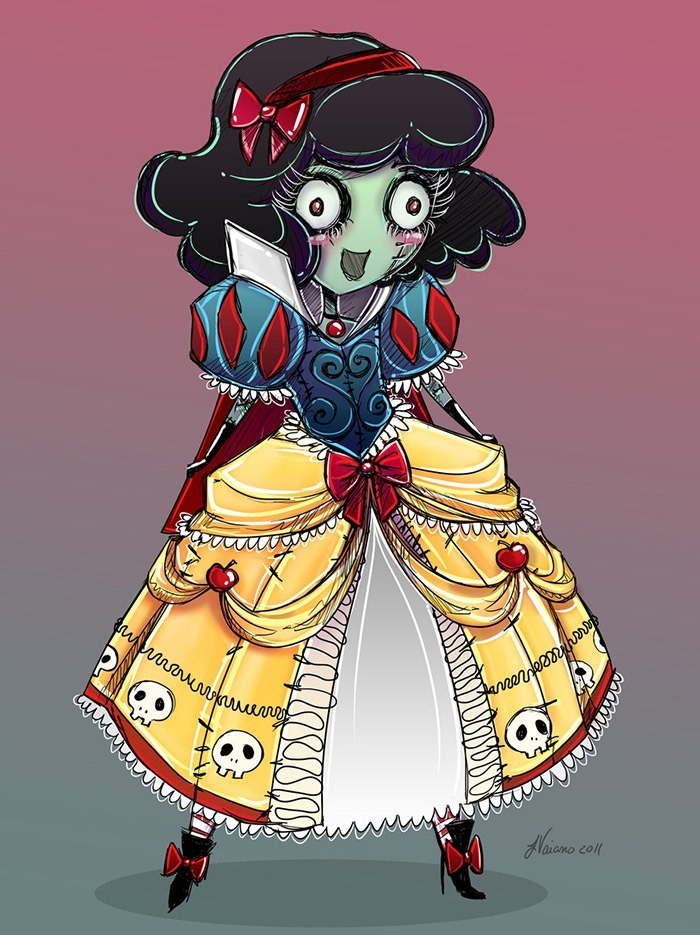 cute_zombie_snow_white_by_noflutter-d4g6591