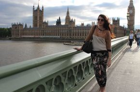 Londres – Passeio de barco, London Eye, Look do dia: Tons neutros