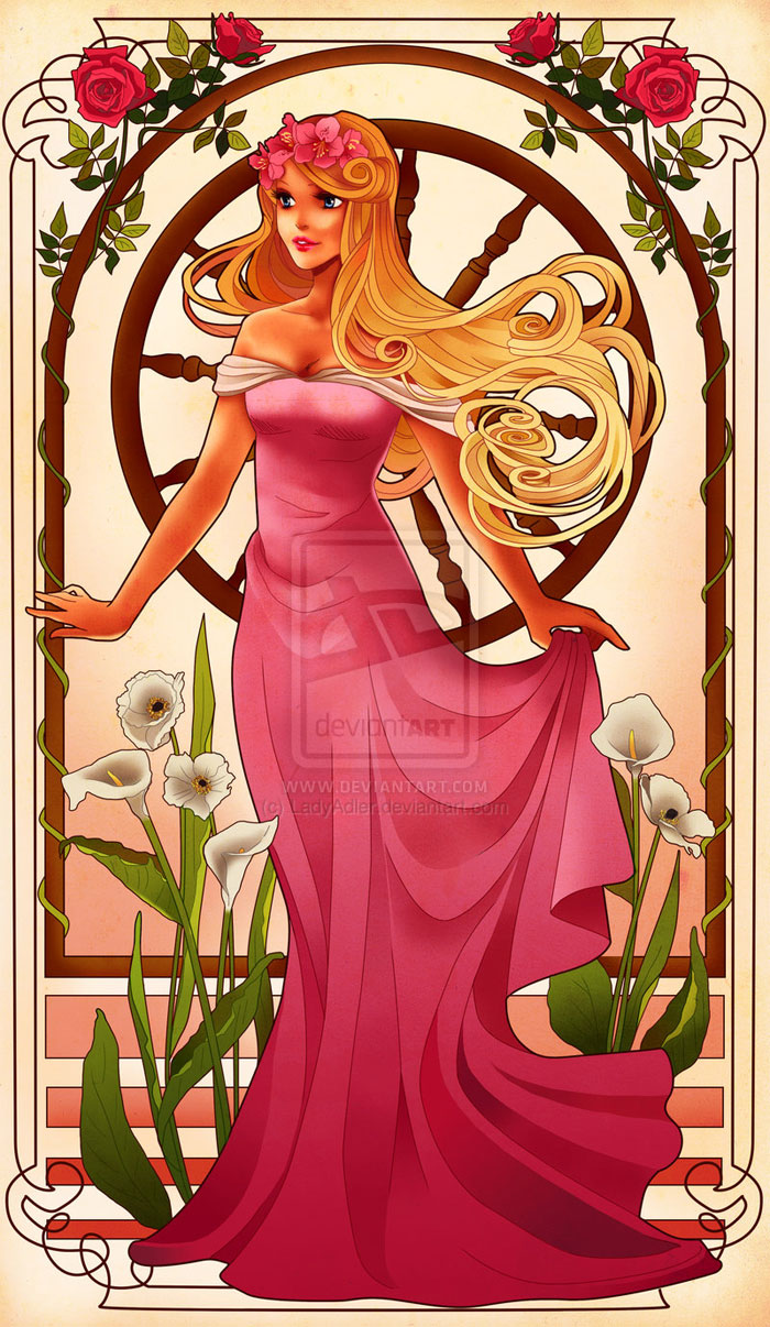 disneyartnouveau-aurora