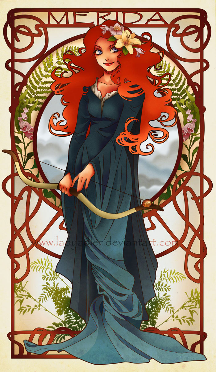 disneyartnouveau-merida