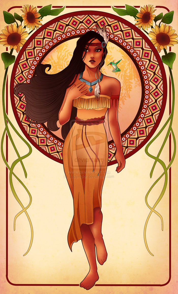 disneyartnouveau-pocahontas