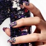 Unhas decoradas – Caviar, veludo e lantejoula