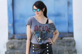 Look do dia: Camiseta de banda de rock