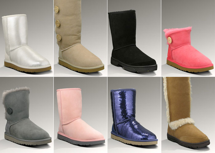 Alguns modelos de Ugg