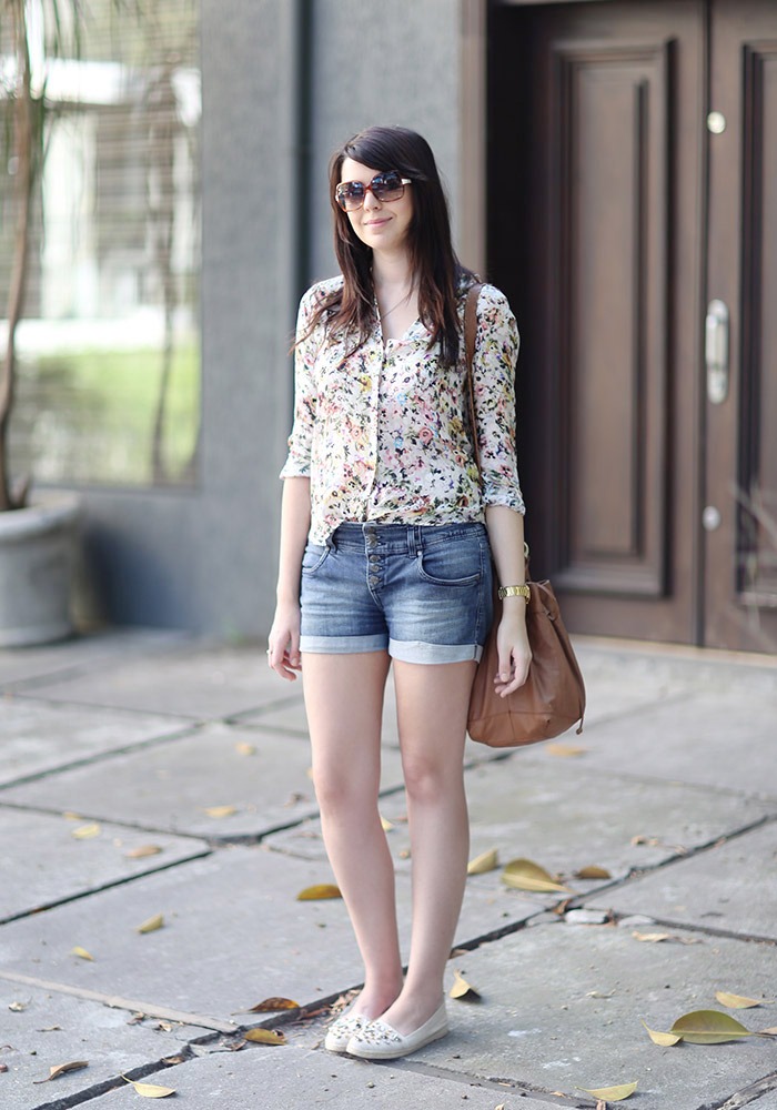 list Implications Decode Look do dia: Short jeans e camisa estampada - Just Lia | Por Lia Camargo