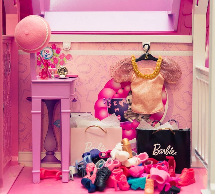 Closet e Arara para roupas da Barbie