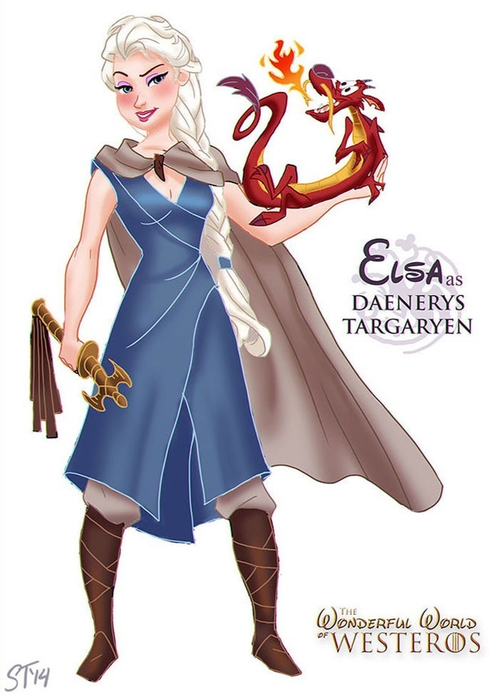 princesas-gameofthrones-elsa