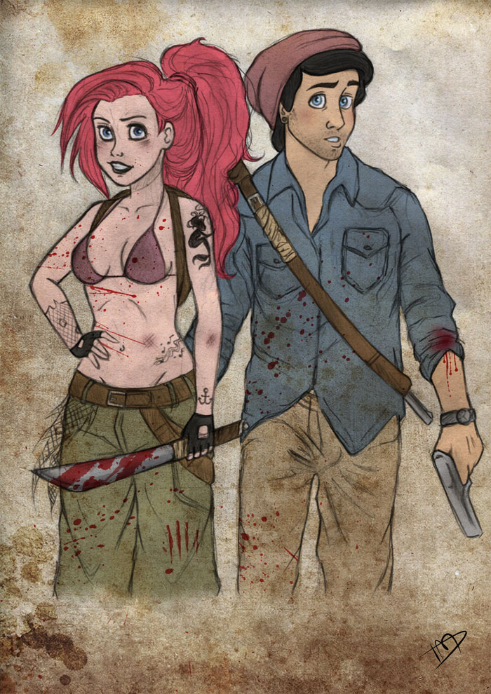 disney-thewalkingdead-ariel-eric