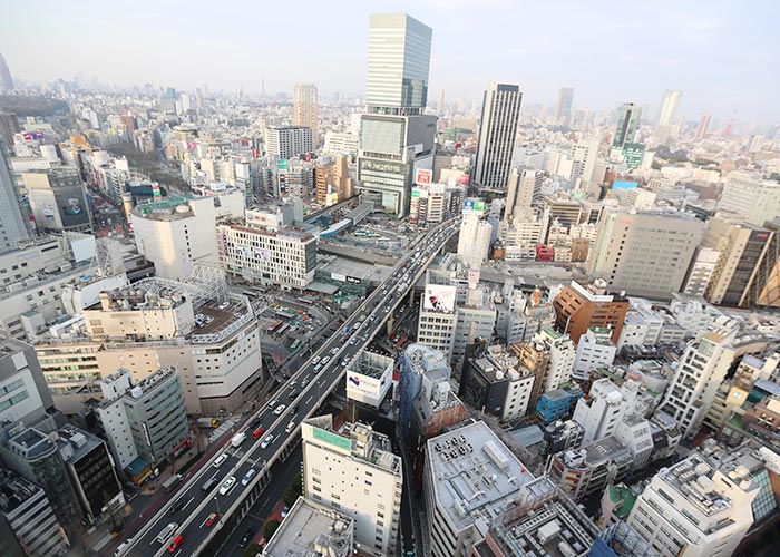 Vista do nosso quarto no Tower Tokyu