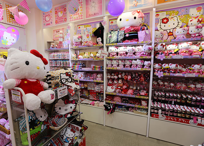 Área dedicada à Hello Kitty na Kiddy Land