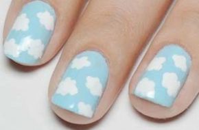 Tutorial: Nail art de nuvens