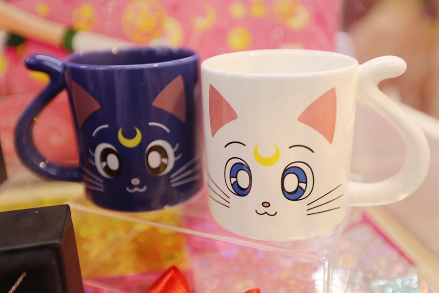 Canecas de Lua e Artemis de "Sailor Moon"