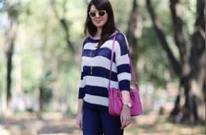 Look do dia: Azul marinho e branco