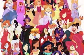 Os adoráveis personagens Disney de Supergna