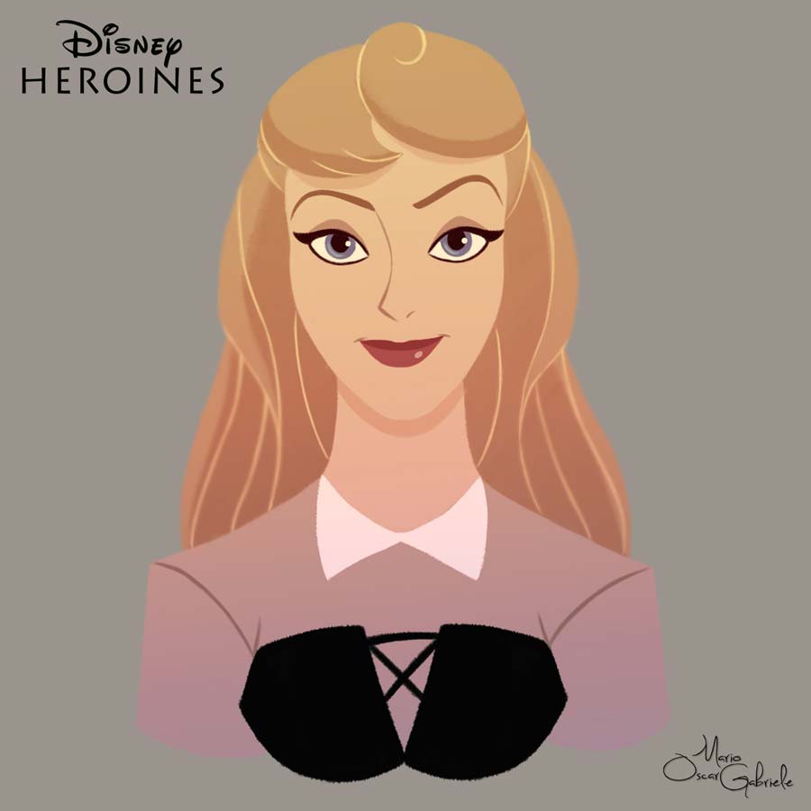 disney-ilustrações-retratos-heroínas-aurora