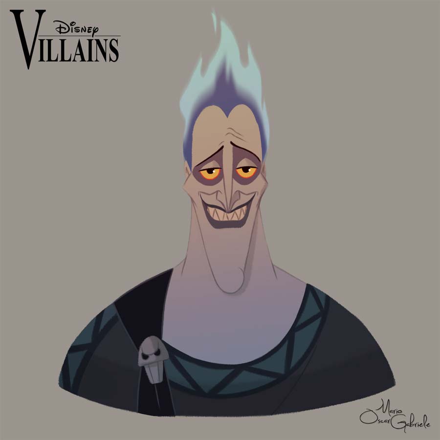 disney-ilustrações-retratos-vilões-hades