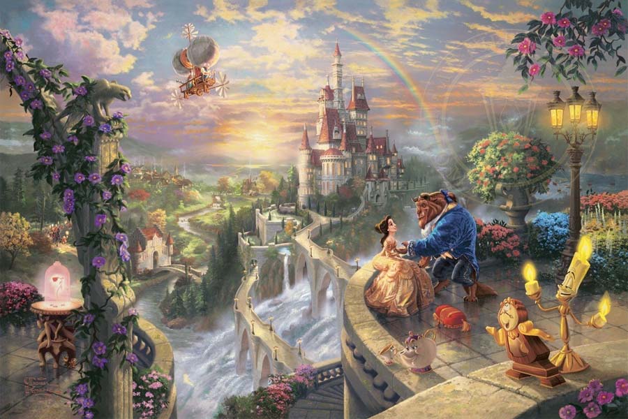 disney-ilustracao-thomaskinkade-disneydreams-abelaeafera