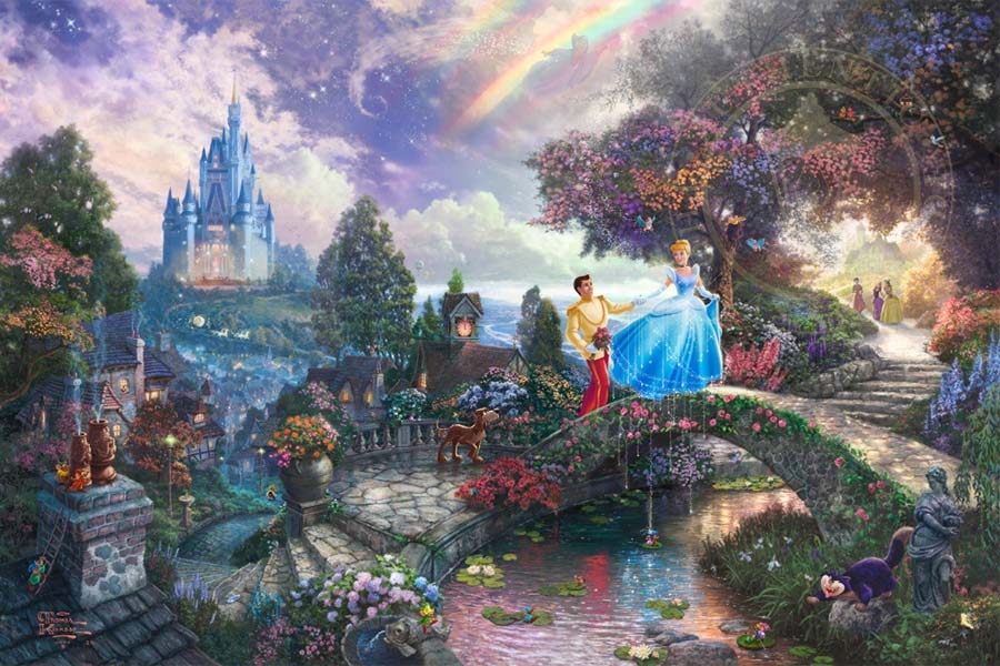 disney-ilustracao-thomaskinkade-disneydreams-cinderela