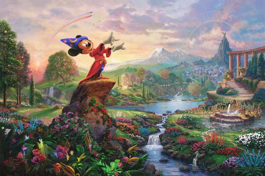 disney-ilustracao-thomaskinkade-disneydreams-fantasia