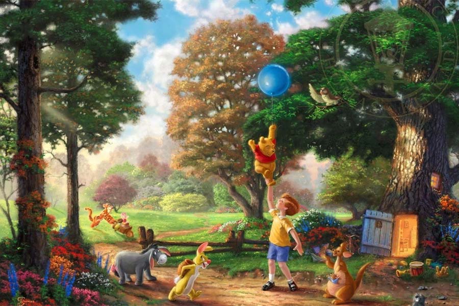 disney-ilustracao-thomaskinkade-disneydreams-pooh