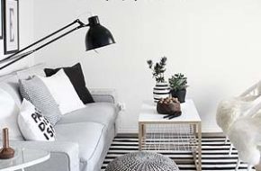 Decoração: Listras em preto e branco