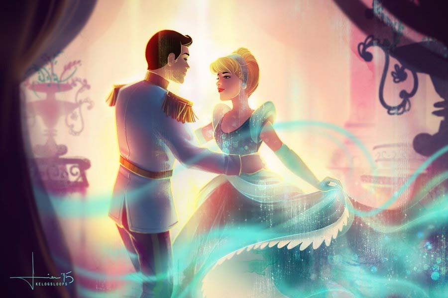 disney-ilustracao-valentinesday-cinderela