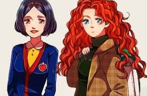 Princesas Disney com estilo casual