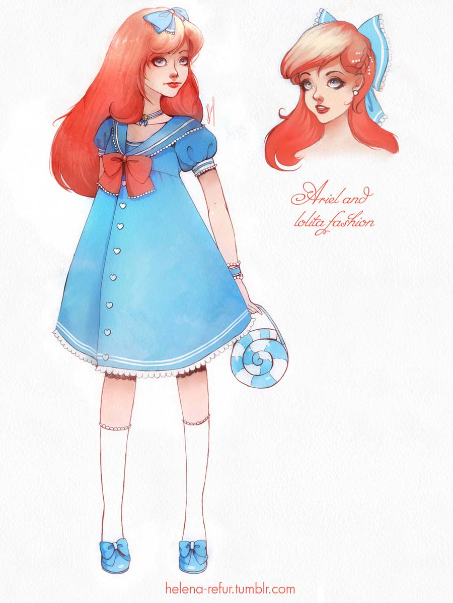 disney-ilustracoes-lolitas-ariel