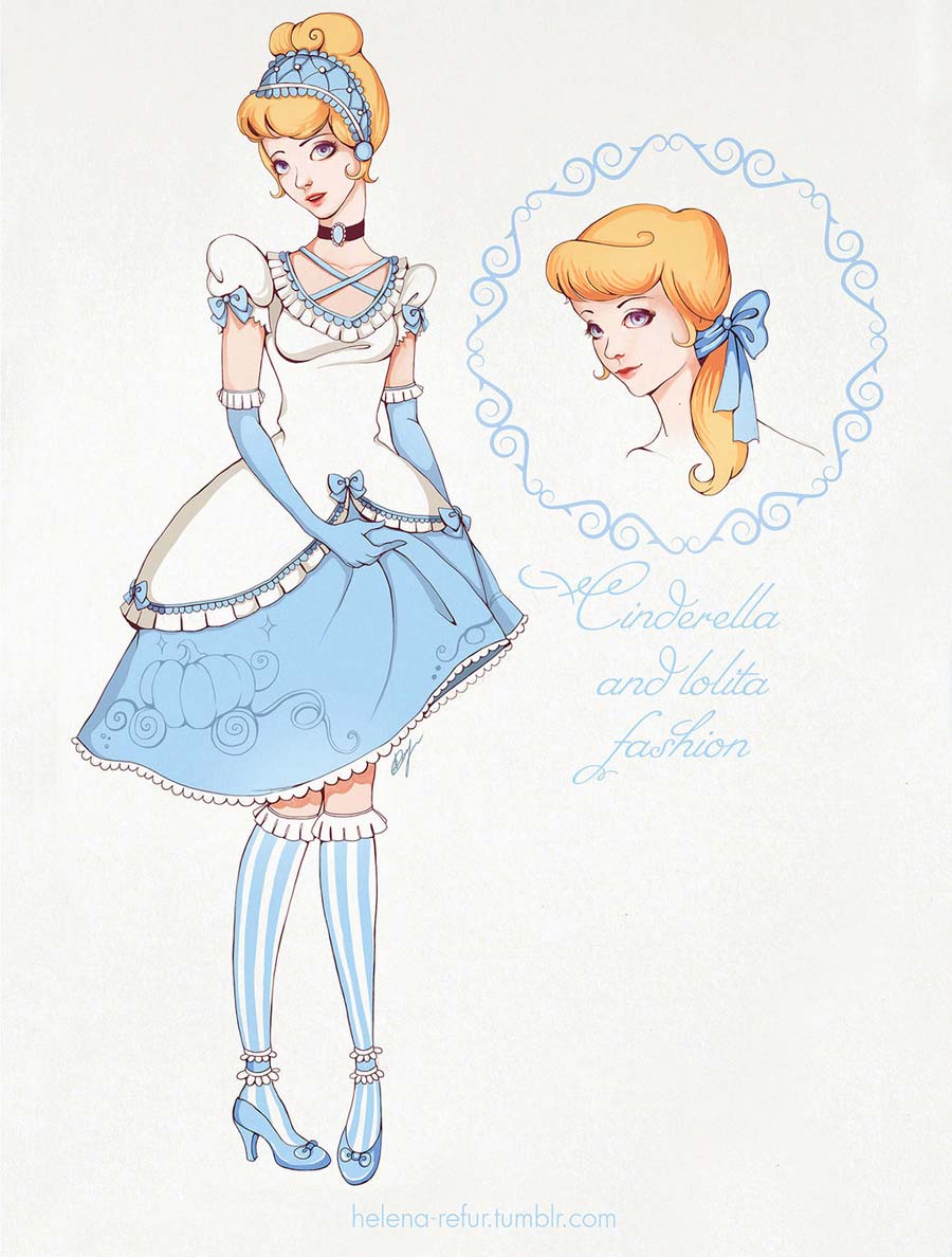 disney-ilustracoes-lolitas-cinderela