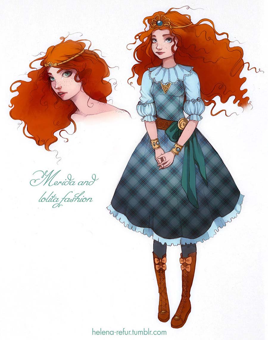 disney-ilustracoes-lolitas-merida