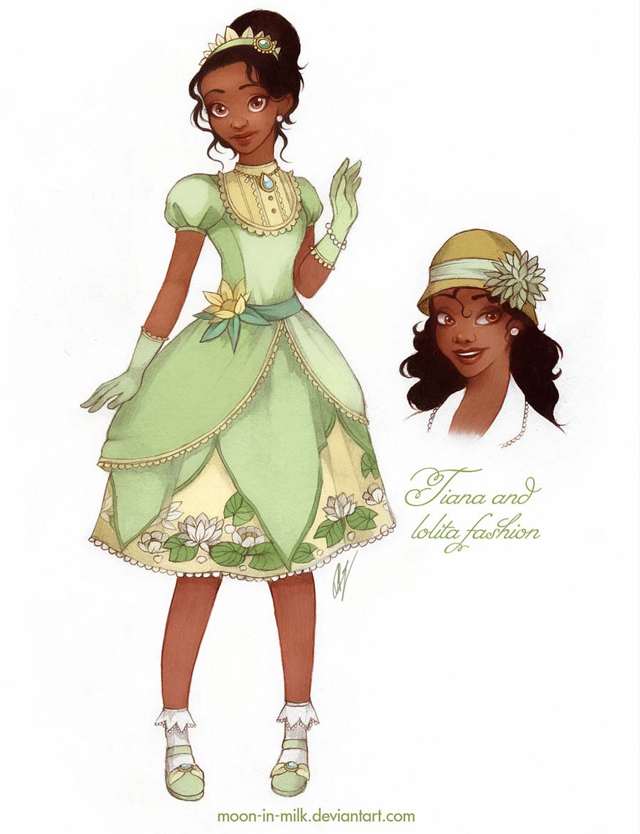 disney-ilustracoes-lolitas-tiana