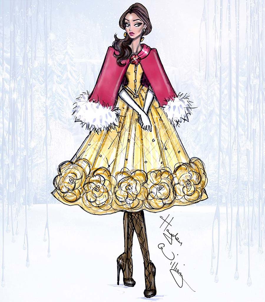 disney-ilustracoes-inverno-bela