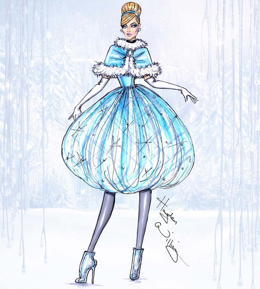 disney-ilustracoes-inverno-cinderela