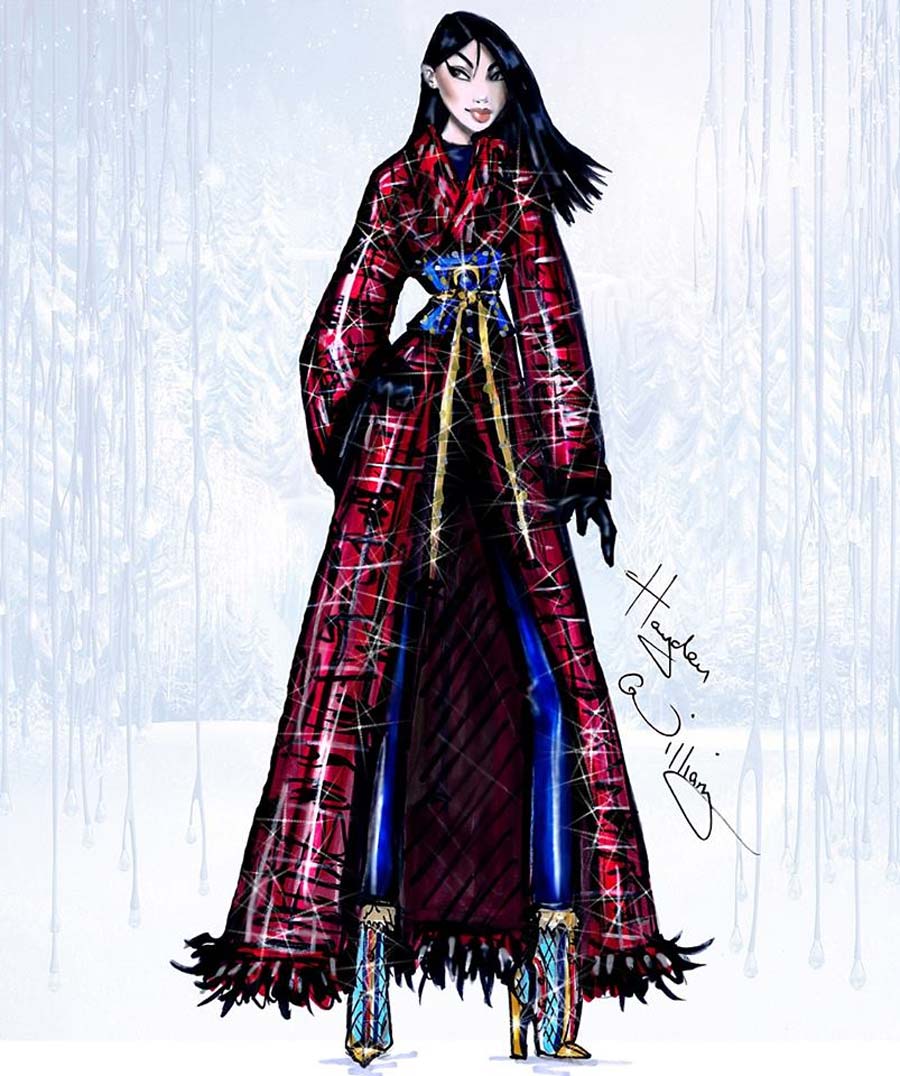 disney-ilustracoes-inverno-mulan