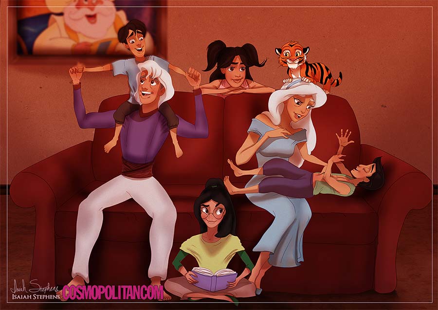 disney-ilustrações-idosos-aladdin