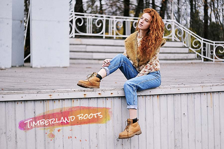 look bota timberland feminina