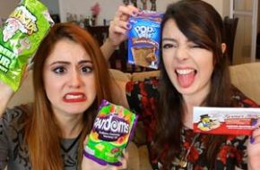 Chocobacon! Provando doces americanos + Smoothie Challenge com a Jana Make Up