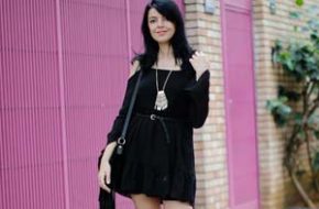 Look do dia: Vestido com ombro de fora