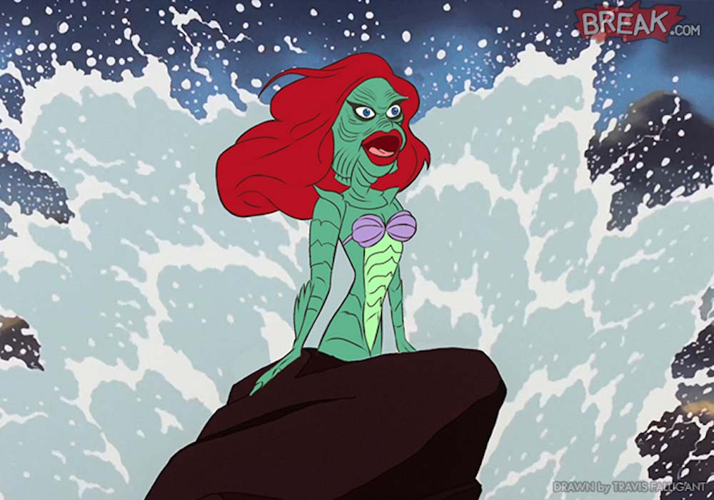 disney-princesas-filmesdeterror-ariel