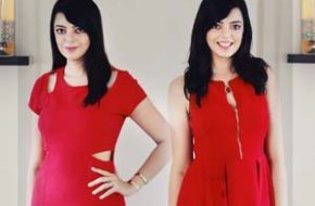 Look BitterSweet com vestido vermelho