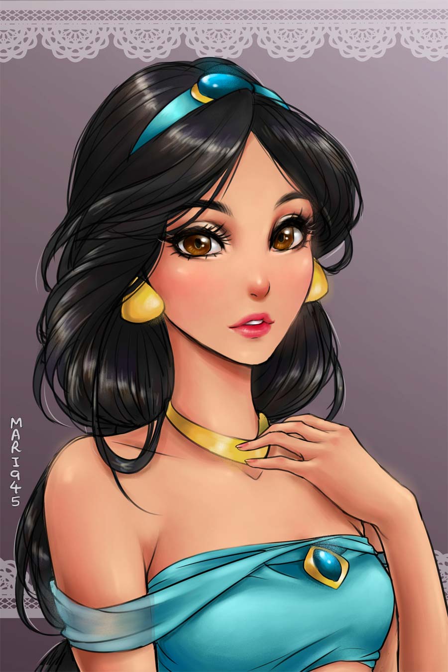 disney-ilustracao-princesas-retratos-animes-006