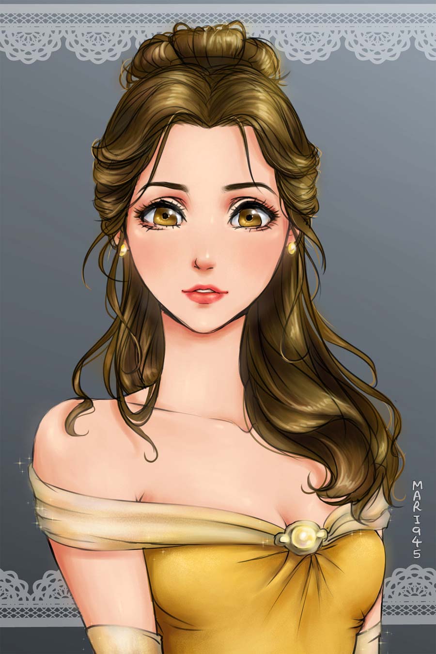 disney-ilustracao-princesas-retratos-animes-007